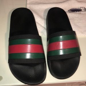 Gucci mens rubber sandal
